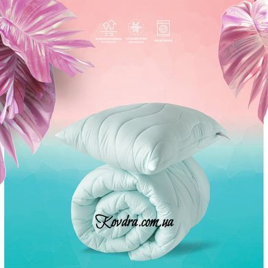 Набір Tropical IDEIA полуторна ковдра 140х210 см + подушка 50х70 см см, антиалергенний, всесезонний м'ята id8-32432*002
