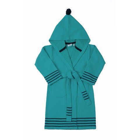 Халат детский Ibiza turquoise, 3-4 года