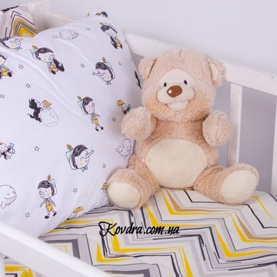 Простирадло на резинці (бязь) Kids Time 18-0003 Pinokio, 90х200+25 см