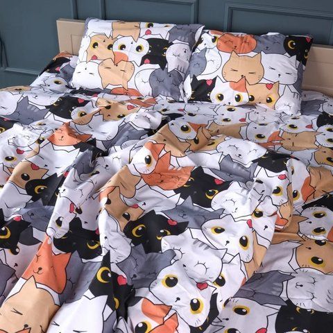 Комплект постільної білизни Бязь 17-0769 Funny Cat, манеж
