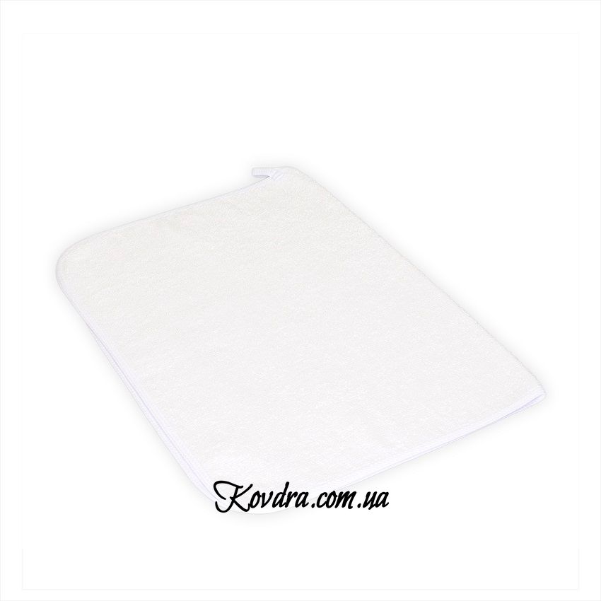 Кухонное махровое полотенце, белый - 40х60см
