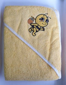 Полотенце-уголок "Пчёлка" махра, 100х100 см