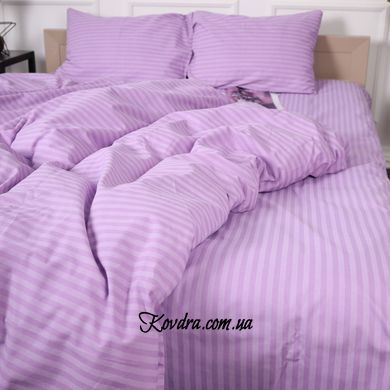 Простирадло на резинці Бязь&nbsp;17-0618&nbsp;Stripe&nbsp;Purple 120х190 см