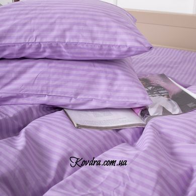 Простирадло на резинці Бязь&nbsp;17-0618&nbsp;Stripe&nbsp;Purple 120х190 см