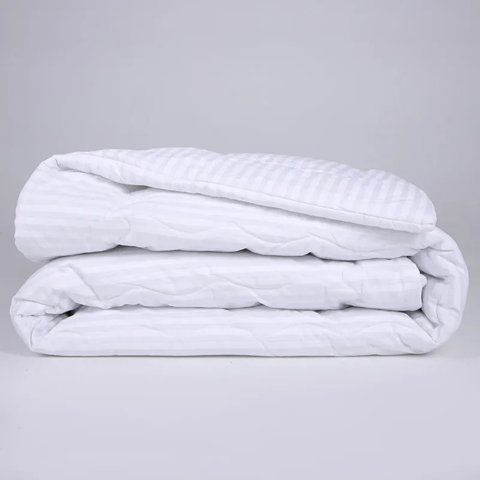 Ковдра антиалергенна Зима MirSon №180 Сolor Fun Line 17-0605 Stripe White Tencel, 110х140 см