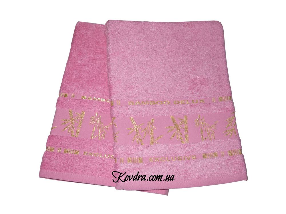 Полотенце Gursan Bamboo розовое, 50x90 см