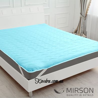 Наматрацник №1716 Eco Light Blue (Wool) (звичайний на резинці по кутах) 1716/70130