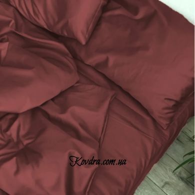 Комплект постельного белья Satin Light Pro "10-021 Brick red", семейный
