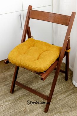 Подушка на стул LUIS Горчичная, 40х40 см