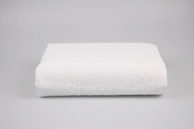 Махровое полотенце белое 50х90