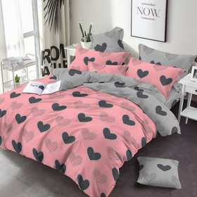Комплект постельного белья "Розовые сердечки", подростковый