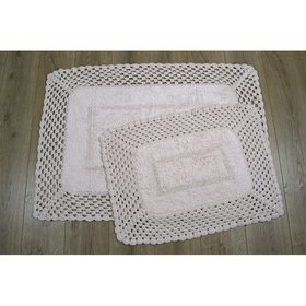 Набір килимків для ванної Irya - Lizz pembe рожевий 70х100+45х65