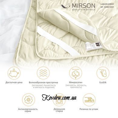 Наматрасник №1717&nbsp;Eco&nbsp;Light&nbsp;Crem&nbsp;(Wool) (обычный на резинке по углам)