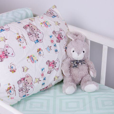 Наволочка Бязь Kids&nbsp;Time&nbsp;18-0005&nbsp;Kind&nbsp;Bear, 40x60 см