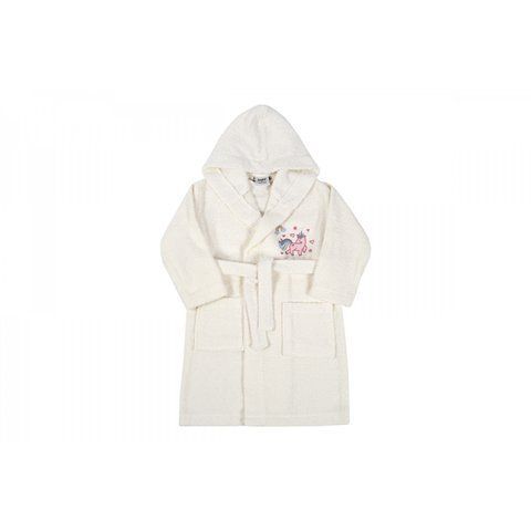 Халат детский Digna Offwhite 2020-2 кремовый, 2-4 года