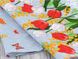 Кухонний вафельний рушник "Весняні квіти 1", 35х70 217.15_Весняні квіти_1