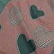 Комплект постільної білизни "Рожеві сердечка", підлітковий на резинці