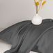 Комплект постільної білизни Satin Light Pro 10-005 Dark Gray для ліжечка