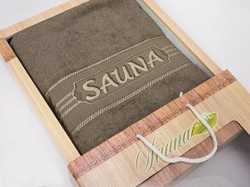 Полотенце Sauna Cotton, капучино - 100х170см 100х170