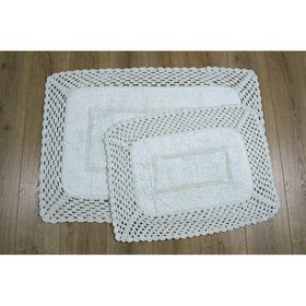 Набір килимків для ванної Irya - Lizz mint ментоловий 70х100+45х65