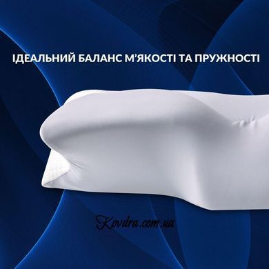 Подушка ортопедична ErgoSleep 61х34х12 см IDEIA анатомічна з ефектом пам'яті на боці, спині та животі, з наволочкою, id8-35857