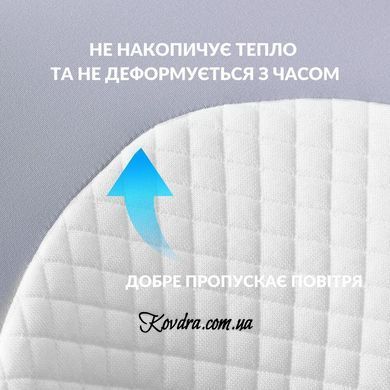 Подушка ортопедична ErgoSleep 61х34х12 см IDEIA анатомічна з ефектом пам'яті на боці, спині та животі, з наволочкою, id8-35857