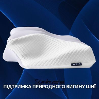 Подушка ортопедична ErgoSleep 61х34х12 см IDEIA анатомічна з ефектом пам'яті на боці, спині та животі, з наволочкою, id8-35857