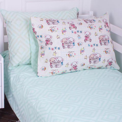 Наволочка Бязь Kids&nbsp;Time&nbsp;18-0005&nbsp;Kind&nbsp;Bear, 50x70 см