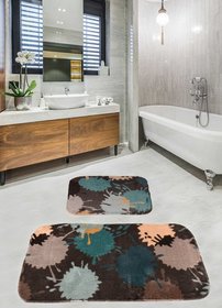 Набір килимків для ванної кімнати - Damla Blue, 50х60см + 60х100см cb11007230