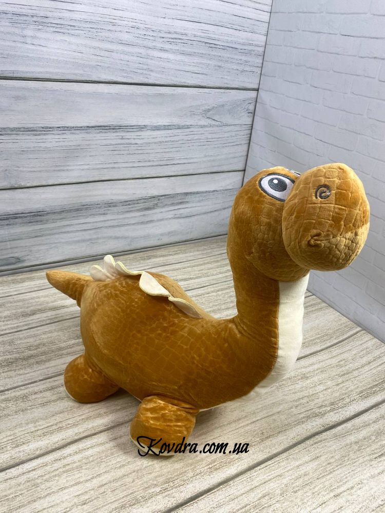 Іграшка-плед "Дінозаврик" коричневий, 100х170 см