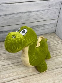 Игрушка-плед "Динозаврик" зелений, 100х170 см