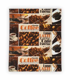 Рушник вафельний кухонний "Кава", 50х60 см