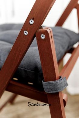 Подушка на стул LUIS Черная, 40х40 см