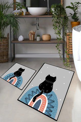 Набор ковриков для ванной комнаты Waiten, 60х100 см+50х60 см