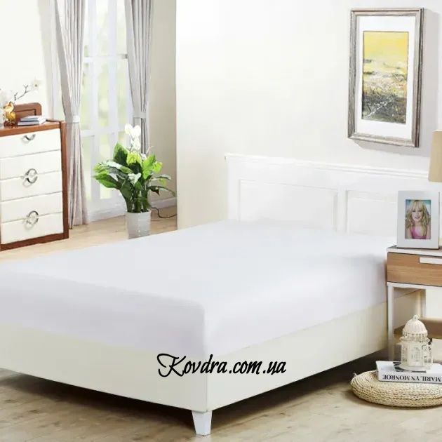 Простынь на резинке Good-Dream бязь "White", 90х190см
