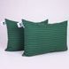 Набір подушок №0103 Сolor Fun Line 17-0612 Stripe Emerald Tencel (середні), 50х70 см