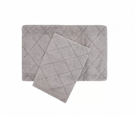Набір килимків Algoma gri сірий, 60х90+40х60см