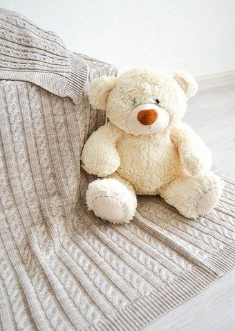 Дитячий плед SOFT "Коси" лат, 90х130см
