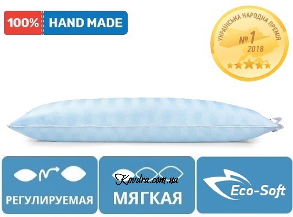 Подушка антиаллергенная Valentino Eco-Soft Hand Made №482 низкая, 40х60 см