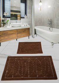 Набір килимків для ванної кімнати - Forest Brown, 50х60см + 60х100см cb11007244