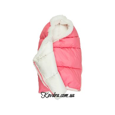 Конверт зимовий на блискавці "Пуховичок" рожевий, розмір M 715У-М_рожевий 45х75 см