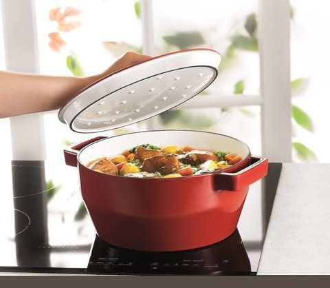 Кастрюля Slow Cook red, 2,2л