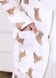 Пижама женская муслиновая молочная "Тедди" размер М 100% хлопок