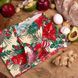 Полотенце вафельное №513 Waffle Winter flowers 30х50 см