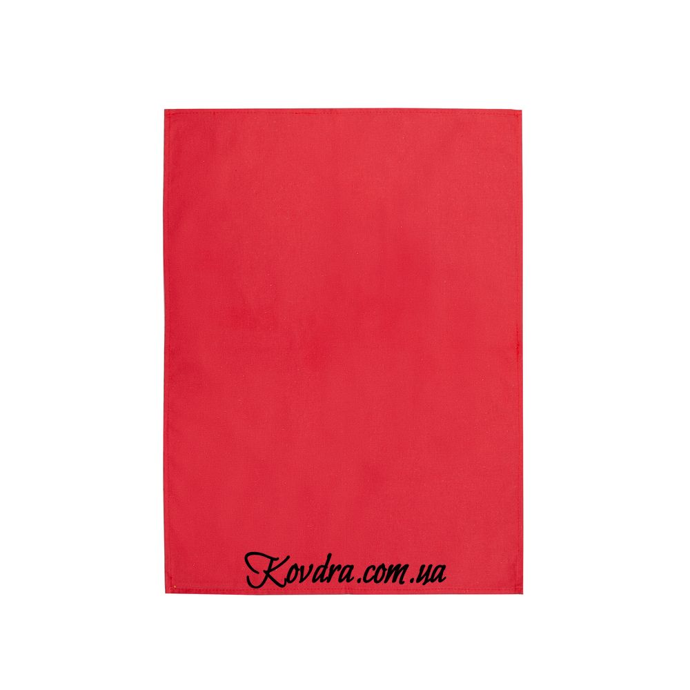 Рушник кухонний червоний, 45х60 см