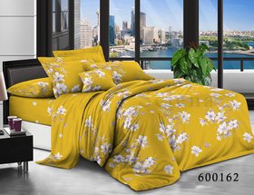 Комплект постельного белья "Солнечные Цветочки" без ткани-компаньона, двойной двуспальный
