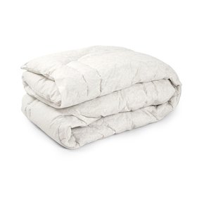 Одеяло зимнее шерстяное "Белый вензель", 200х220 см