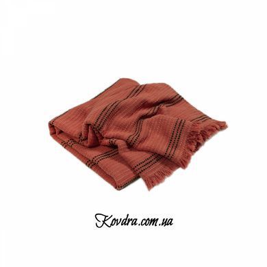 Плед-накидка "Buldans - Yuma brick" цегляний, 130х170 см