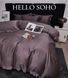 Комплект постільної білизни SOHO сатин жаккард "Сircle Plum", євро