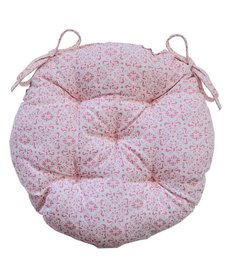 Подушка на стульчик "Bella" розовый витраж, D 40см